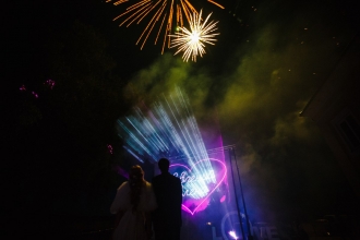 лазерное шоу на свадьбу в Калининграде